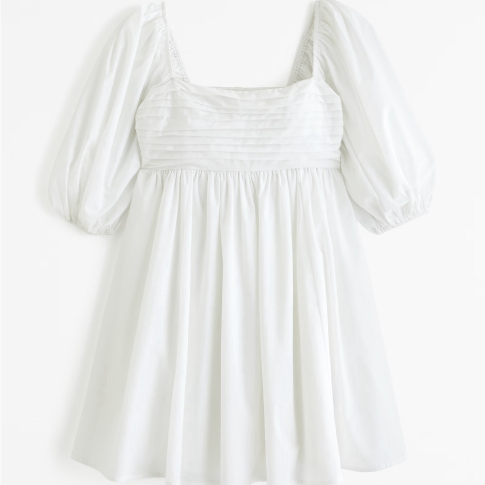 Abercrombie Emerson Poplin Puff Sleeve Mini Dress